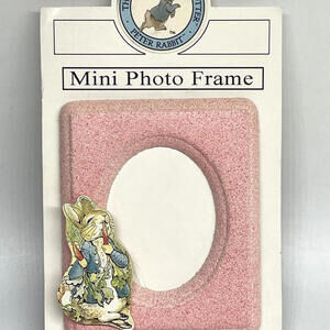 Peter Rabbit‎ Small Pink Photo Frame Beatrix Potter Vintage